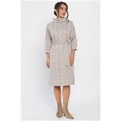 Платье трикотажное Никс (бежевый лео) П14279-4М