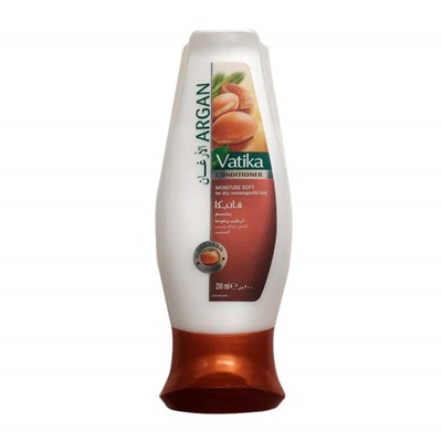 Vatika MOROCCAN ARGAN Anti-breakage Conditioner, Dabur (Ватика МАРОККАНСКАЯ АРГАНА Кондиционер ПРОТИВ ЛОМКОСТИ для сухих и непослушных волос, Дабур), 200 мл.