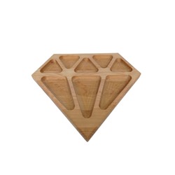 Менажница 28x24.5x1.8см из дерева 8 секций 762512