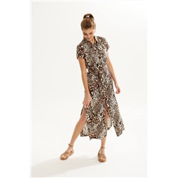 DAVA 156 принт_леопард, Платье