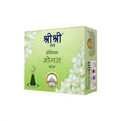 Premium MOGRA Incense Cones, Sri Sri Tattva (Премиум МОГРА благовония конусы, Шри Шри Таттва), 25 г.