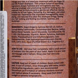 ARGAN OIL WITH KERATIN Nourishing & Hydrating Shampoo, Kai Essentials (МАСЛО АРГАНЫ С КЕРАТИНОМ питающий и увлажняющий шампунь, Каи Эссеншиалс), 200 мл.