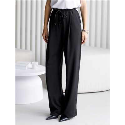 Брюки из тонкого джерси со шнурком