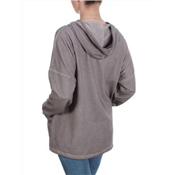 881 BROWN Худи длинное женское (95% хлопок, 5% полиэстер) размер 56