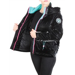 D003 BLACK Куртка демисезонная женская (100 гр. синтепон) размеры 48-50-52-54-56