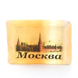 Магнит из селенита достопримечательность города Москва 45*65мм
