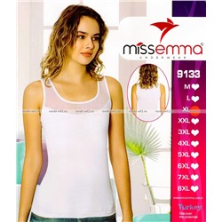 Майки женские Miss Emma Турция Кружево арт. 9133 белые
