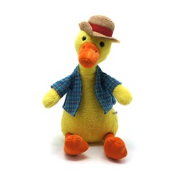 Гусь в пиджаке и шляпе (мягкая игрушка) 30см / LNQ-30 АКЦИЯ! СКИДКА 30%