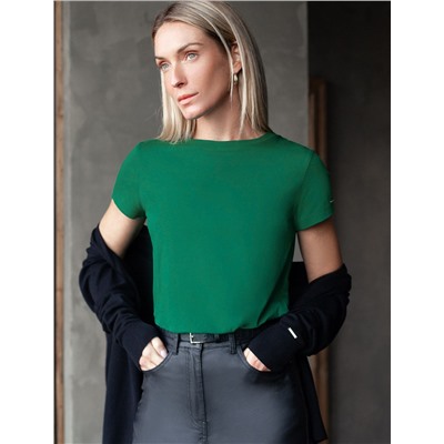 Футболка из премиального хлопка с эластаном