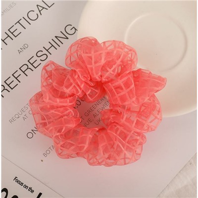 Sale 10%! Модный аксессуар !!! Невероятно женственная и нежная резинка для волос, Цвет коралл, 1 шт.