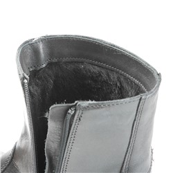 Полусапоги ЭСО кожаные офицерские зимние, натуральный мех. мод.58НМ