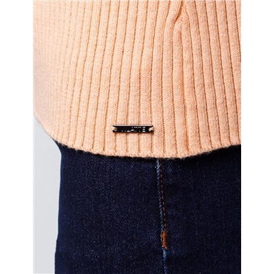 Джемпер-поло с застежкой на молнии из хлопка с кашемиром