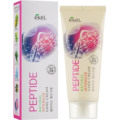 EKEL Крем д/рук интенс.с пептидами  Natural Intensive Hand Cream Peptide 100мл АКЦИЯ! СКИДКА 10%