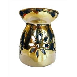 Аромалампа ЦВЕТОК НА ЗОЛОТЕ (керамика, 10,5 см.), 1 шт.