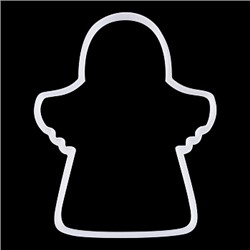 Вырубка для пряника "Ангел" мини пластик, 8 см