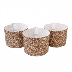 Форма для кулича Флора d=13,4 см, набор 10 шт