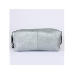 Косметичка Croco-К-720 натуральная кожа (1 отдел),  серый металлик (230)  238022