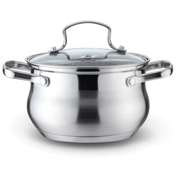 Кастрюля из нержавеющей стали 1,5л. KL-4256 (1х9)