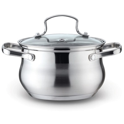 Кастрюля из нержавеющей стали 1,5л. KL-4256 (1х9)