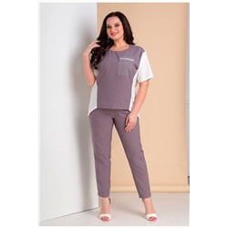 Liona Style 678 лиловый, Брюки,  Блуза