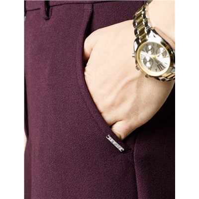 Прямые брюки из супер-плотной эластичной поливискозы