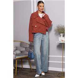 Жакет укороченный Динара (коричневый) Б14327-39М