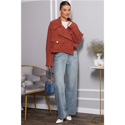 Жакет укороченный Динара (коричневый) Б14327-39М