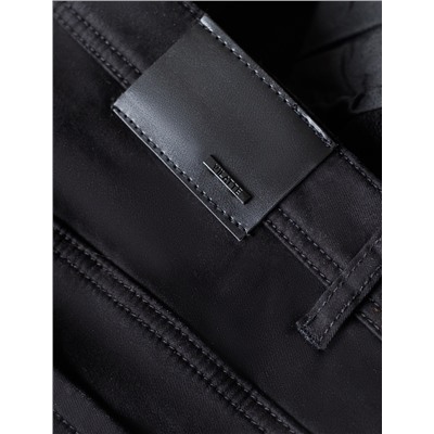 Джинсы из эластичного денима на ФЛИСЕ