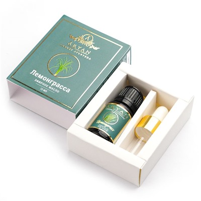 LEMON GRASS Essential Oil, ARYAN (ЛЕМОНГРАССА эфирное масло, АРЬЯН), 12 мл.