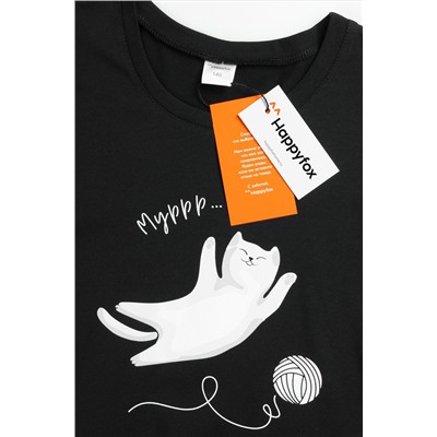 Хлопковая пижама для девочки Happyfox