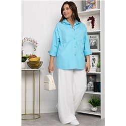 Рубашка Будь в тренде (голубая) Б13788-4М