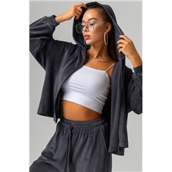 Женский костюм оверсайз из велюра Happyfox