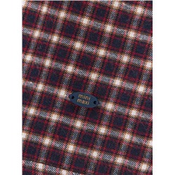 Платье UD 6820 син/бордо клетка