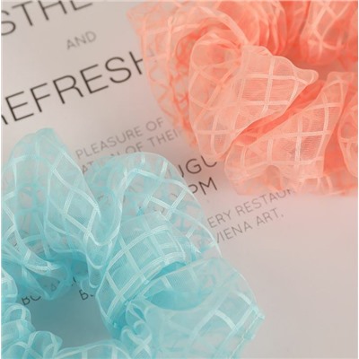 Sale 10%! Модный аксессуар !!! Невероятно женственная и нежная резинка для волос, Цвет коралл, 1 шт.