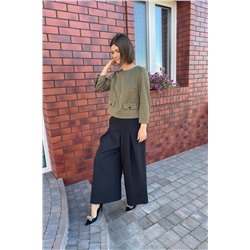 Alani Collection 1783 зеленый, Блуза,  Кюлоты