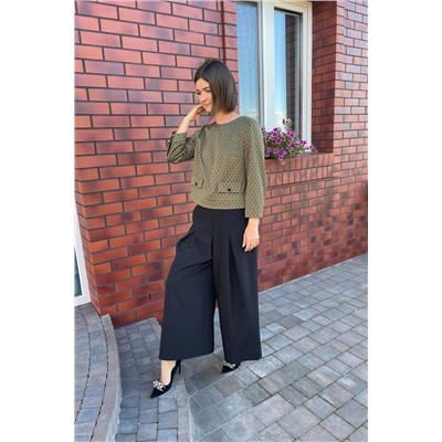 Alani Collection 1783 зеленый, Блуза,  Кюлоты