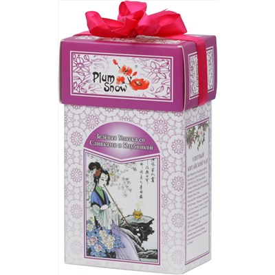 PLUM SNOW. Зелёная Улитка. Клубника со сливками 100 гр. карт.пачка