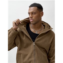 Куртка из вельвета мужская демисезонная коричневого цвета 25336K