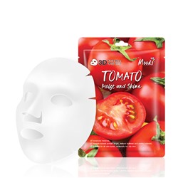 3D Facial Mask TOMATO, Moods (Тканевая маска для лица ТОМАТ), 38 мл.