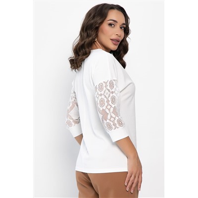 Джемпер Вирджиния НЬЮ (молочный) Б14116-48М