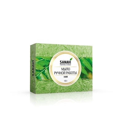 HAND MADE SOAP Neem, Sanavi (МЫЛО ручной работы НИМ, Санави), 100 г.