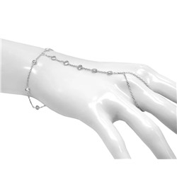 Браслет из серебра куб.циркон., ТФБ-0623