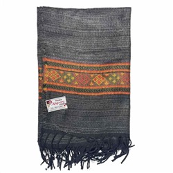 ANGOORA SHAWLS, Тёплый тибетский палантин, цвет СЕРЫЙ (размер 200 см. х 90 см.), 1 шт.