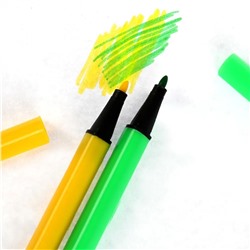 Фломастеры Буба, 24 цвета, трёхгранные