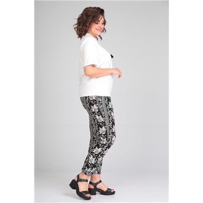 Michel chic 1340 белый-черный, Брюки,  Футболка