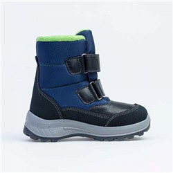 254043-43 син/салат Ботинки зима для мальчиков (23-26)/8