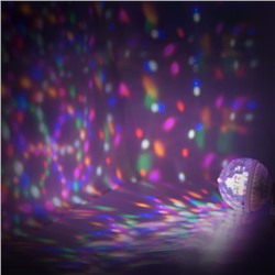 Диско-шар-ЛАМПОЧКА Светодиодный 6LED E27 (d=10см) GLWTD-88