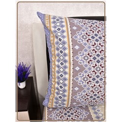 Постельное белье Шуйская бязь Крестики коричневые 8334-1