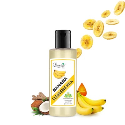 BANANA Cleansing Milk, Luster (БАНАН очищающее молочко для лица без сульфатов и парабенов, Ластер), 210 мл.