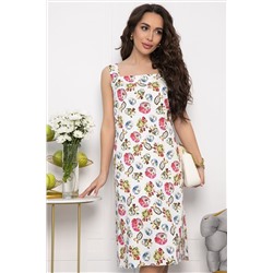 Платье Цветочные узоры (белое) П13504-30М